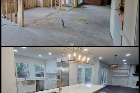 Open Concept Kitchen Before & After