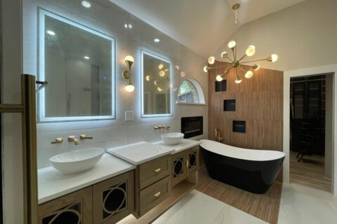 Beautiful bathroom after renovation